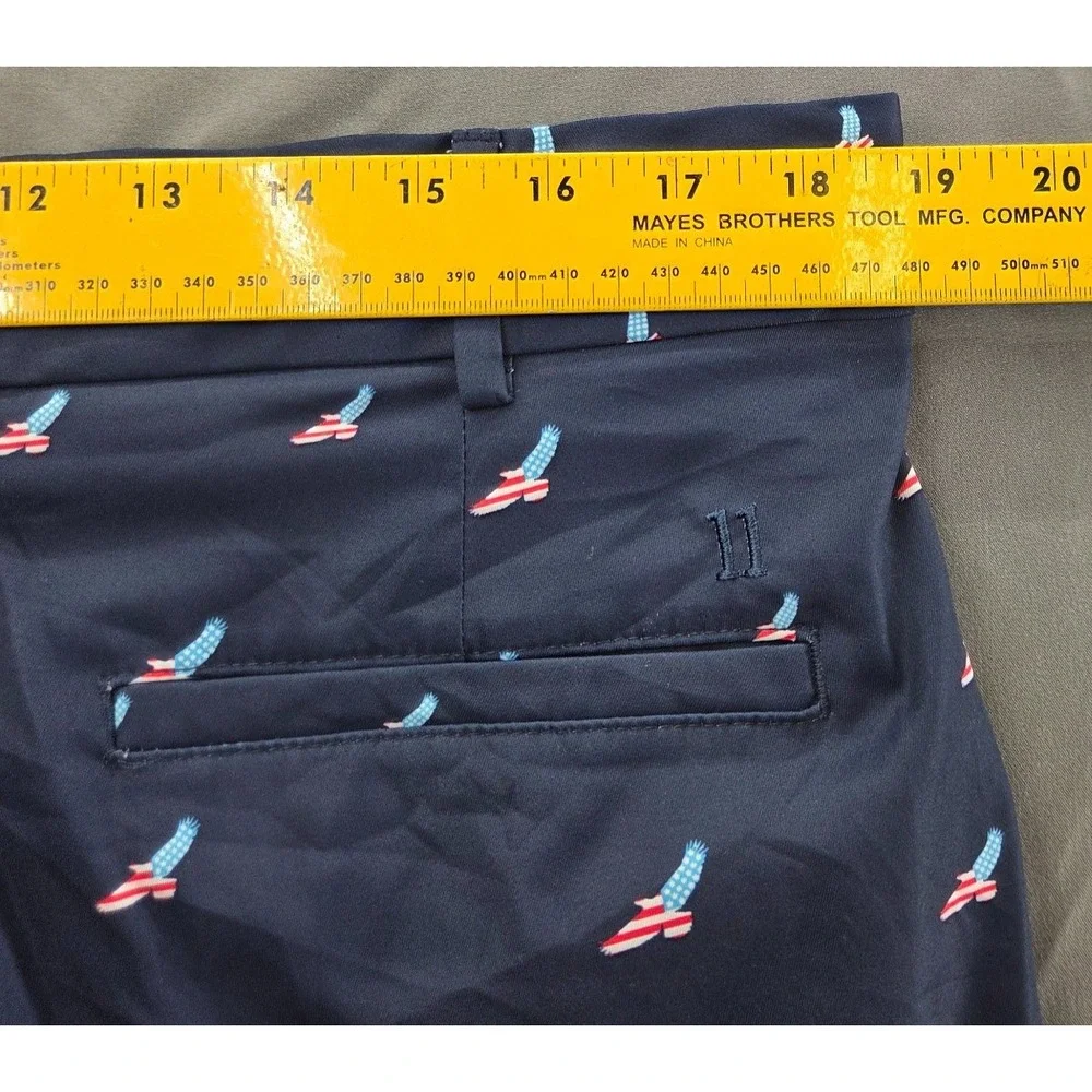 Walter Hagen Perfect 11 Golf Shorts Navy American Eagle Size 38 - Measured 37